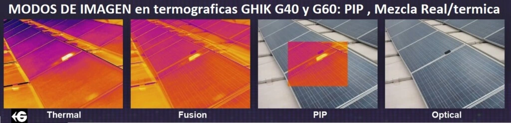 modos imagen termograficas hikmicro G40 y G60 gimateg