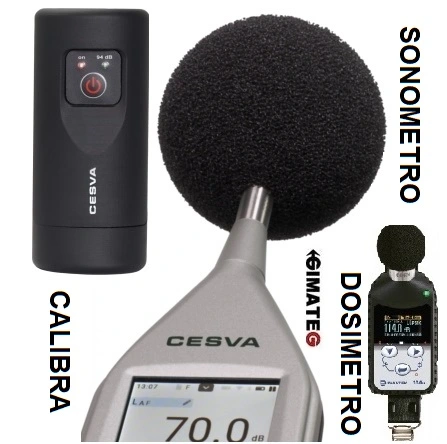 sonometros y calibrador clase 1 cesva gimateg