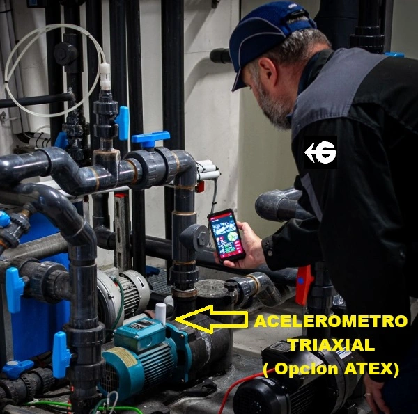 datos y tendencia vibracion VShooter+ gimateg