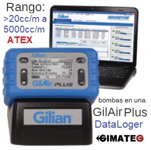 alquiler bomba alto y bajo caudal GilAir plus gimateg