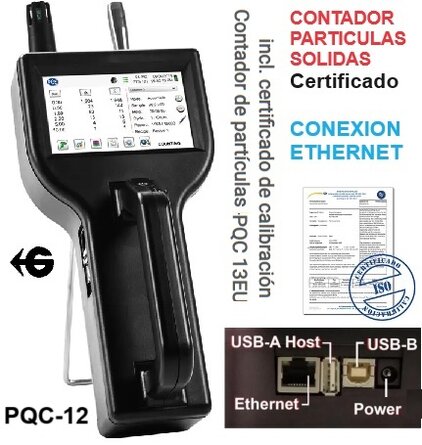 pqc-12 contador particulas y masa en aire , conexion RJ45 ,venta alquiler GimateG