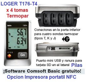 loger termohigrometro testo 175-H1 gimateg