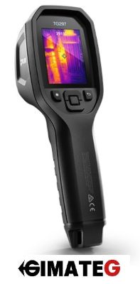 Cámara térmica portátil FLIR TG297 con rango de medición de temperaturas extremas hasta 1.030 °C, tecnología MSX® y uso profesional en procesos industriales y diagnóstico térmico avanzado, disponible en Gimatec.