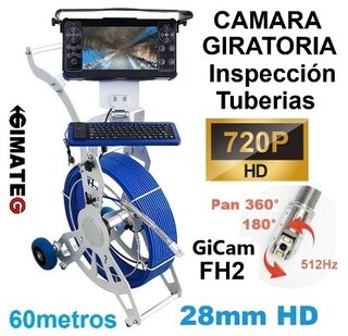 camara inspeccion tuberias induccion cable vCamMX GimateG