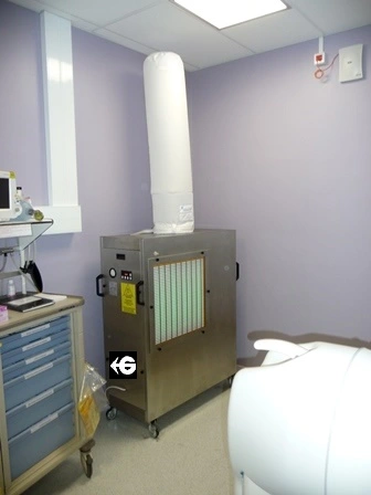 sistema movil  fotocalalisis  de purificador aire ambiente