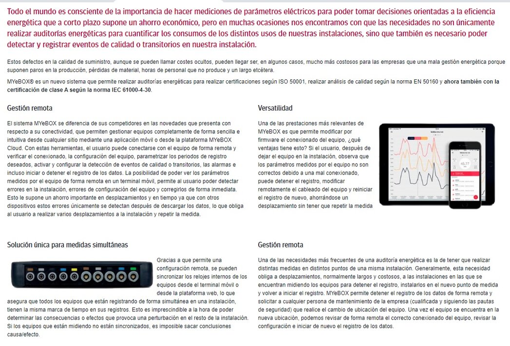 analizador de redes circutor MyeBox1500 GimateG