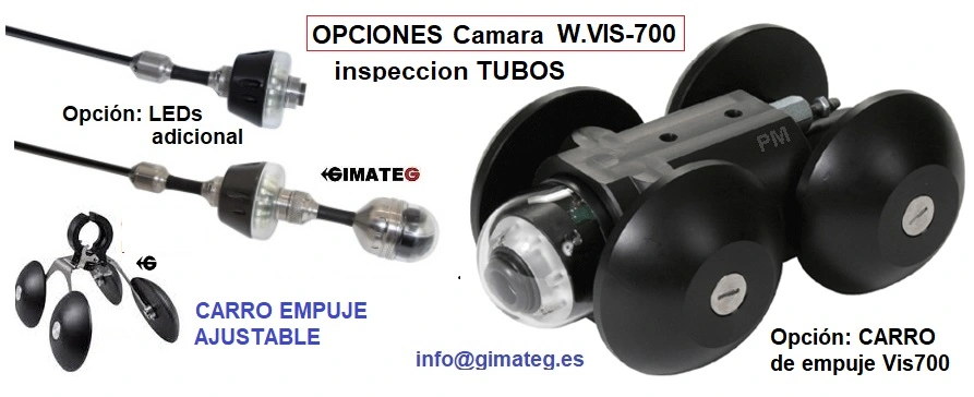 accesorios camara tuberias vis700 vision giratoria gimateg