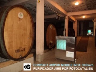 fotocatalisis aire en industria vinicola Mobile INOX gimateg