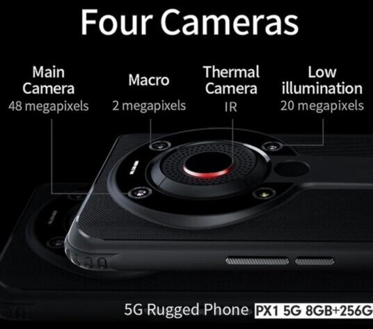 martphone 3 camaras y termografica vibrometro triaxial foto maquina VSHOOTER3IRHD GimateG