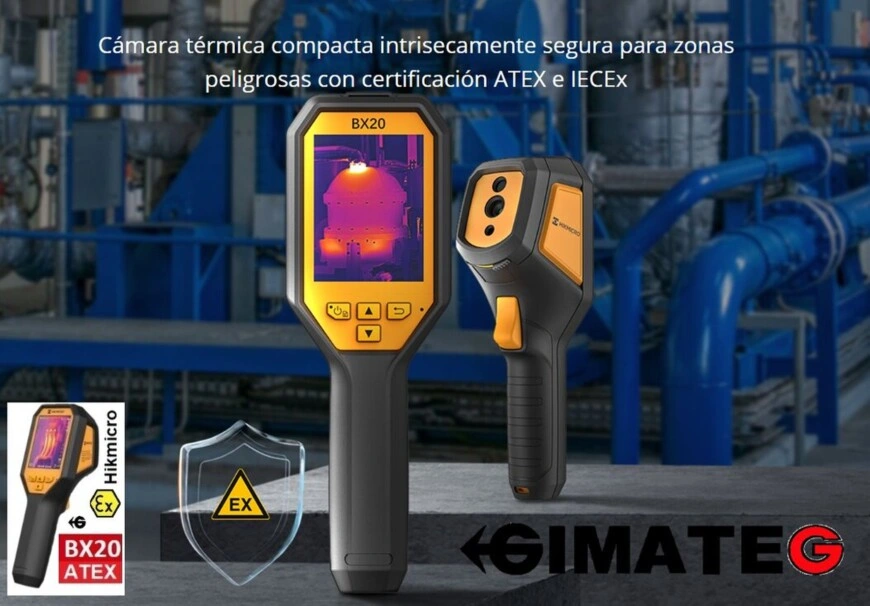 imagenes termografica ATEX hikmicro BX20 GimateG
