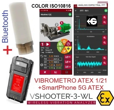 analizador vibracion atex triaxial con foto maquina VSHOOTER GimateG