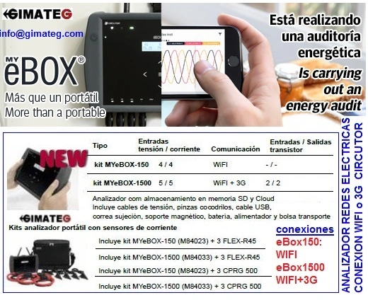 alquiler y venta analizador de redes circutor MyeBox GimateG