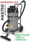 aspirador polvo electroestatico HEPA13 numatic gimateg