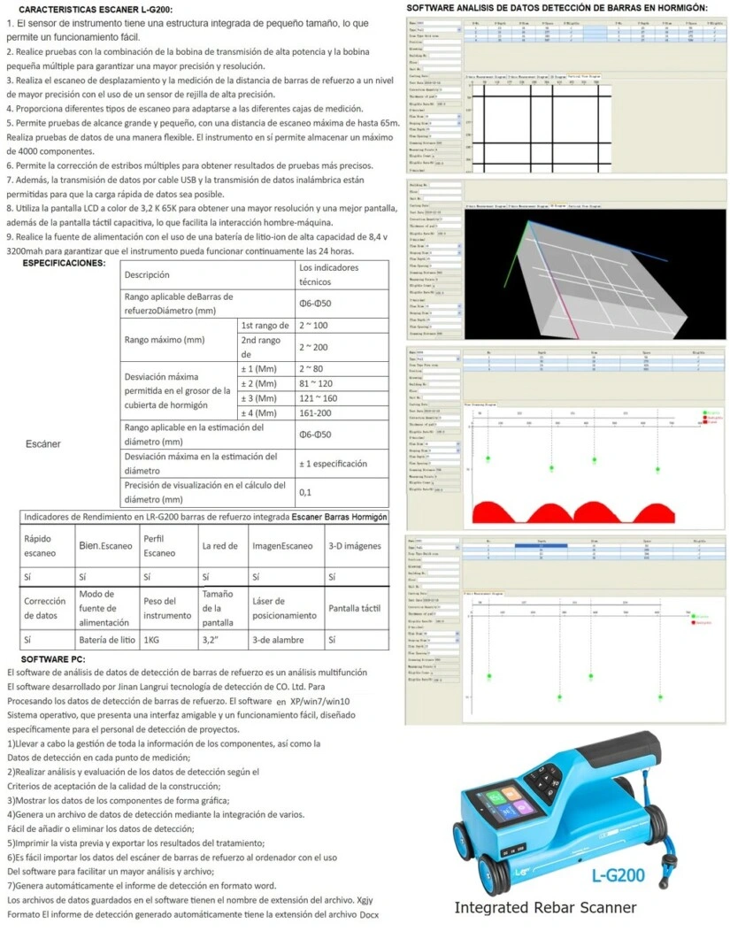 caracteristicas pachometro escaner barras hormigon alquiler gimateg