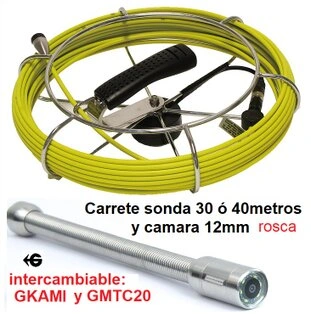 camara 12mm x30m+contador inspeccion tubos GKAMI gimateg