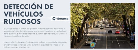 deteccion vehiculos ruidosos Camara acustica SORAMA CAM iV64 gimateg