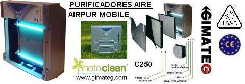 purificador aire ambiente por fotocatalisis gimateg