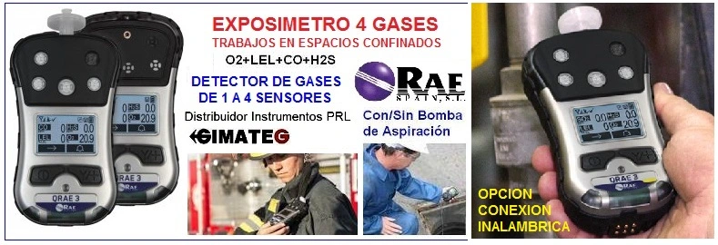 exposimetro 4 gases con bomba qrae3 gimateg