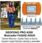 IR a geofono A200 busca fuga agua gimateg distribuidor sewerin