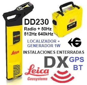 alquiler localizador leica DD230 sonda, cable y tubo metalico enterrado y cable gimateg