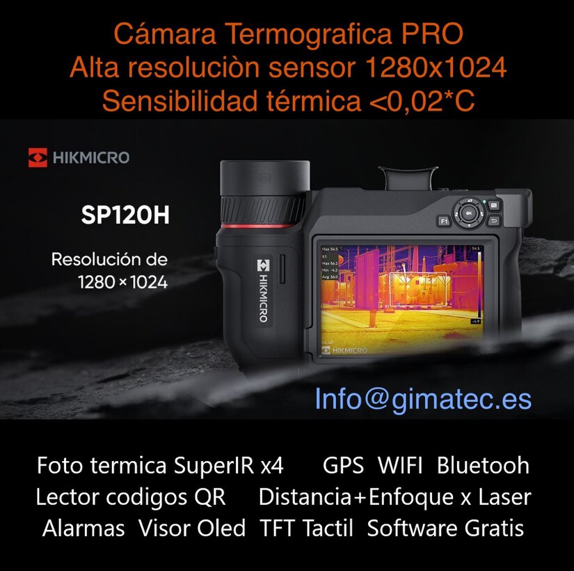Promo temporal testo 890 camara termica profesional gimateg