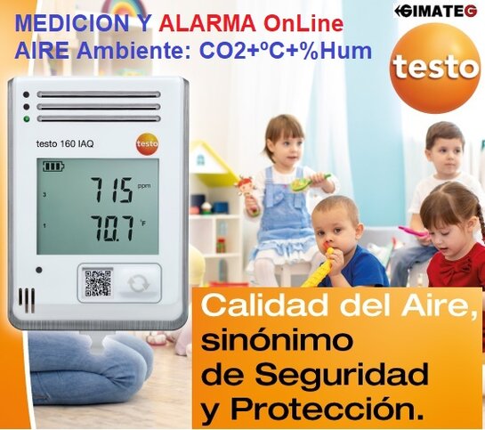 medidor calidad aire de sobremesa CO2 CDL210 gimateg