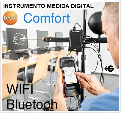 temometrico TG+TH+TS multifuncion testo 400 WBGT Disconfort gimateg 