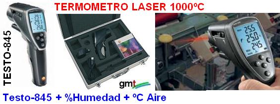 termometro laser digital testo 845 con temperatura y humedad aire gimateg